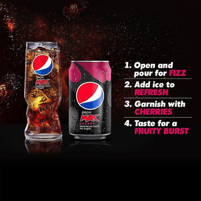 Pepsi Max Cherry, 24x330ml Cans