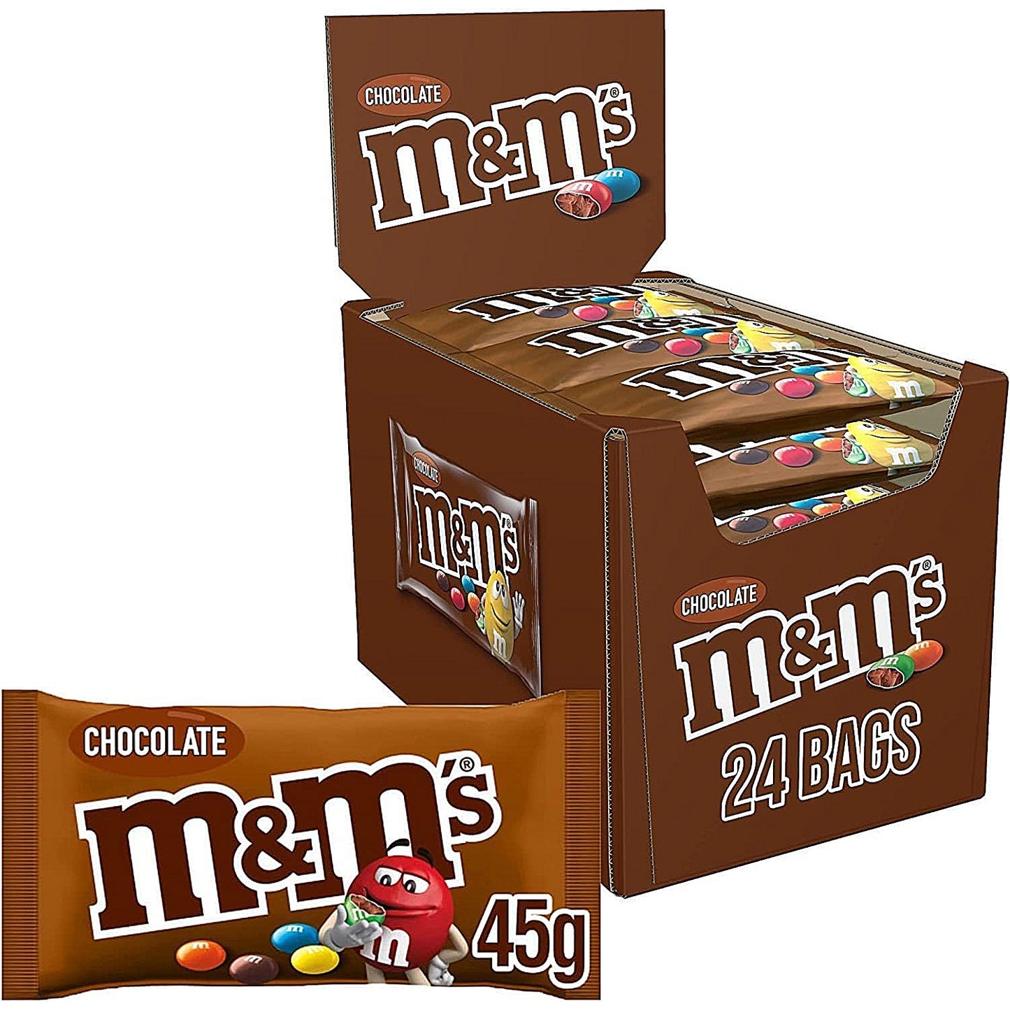 M&M's Milk Chocolate Bites Bag, 45g, Pack of 24