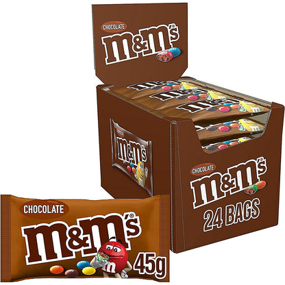 M&M's Milk Chocolate Bites Bag, 45g, Pack of 24