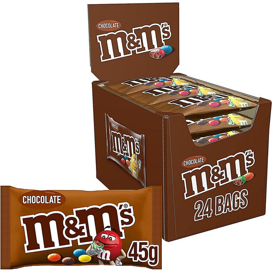 M&M's Milk Chocolate Bites Bag, 45g, Pack of 24