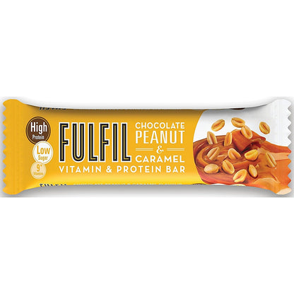 Fulfil Chocolate Peanut and Caramel Vitamin and Protein Bar, 55g, Pack of 15 Easy2Order : AU46500