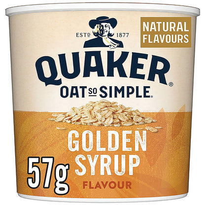 Quaker Oat So Simple Golden Syrup Porridge Pot, Pack of 8