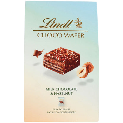 Lindt Choco Wafer, Milk Chocolate and Hazelnut, 135g