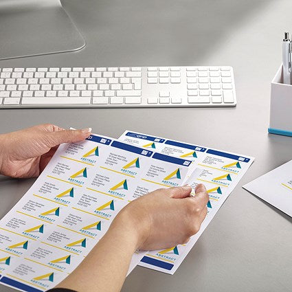 Avery L7160-500 Laser Labels, 21 Per Sheet, 63.5x38.1mm, White, 10500 Labels