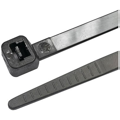Avery Dennison Cable Ties, 140mmx3.6mm, Black, Pack of 100