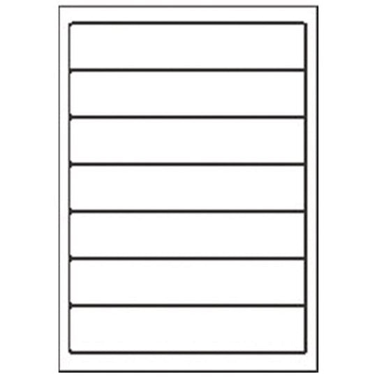 Avery LR4760-15 Recycled Ring Binder Labels, 7 Per Sheet, White, 105 Labels