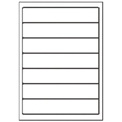 Avery LR4760-15 Recycled Ring Binder Labels, 7 Per Sheet, White, 105 Labels