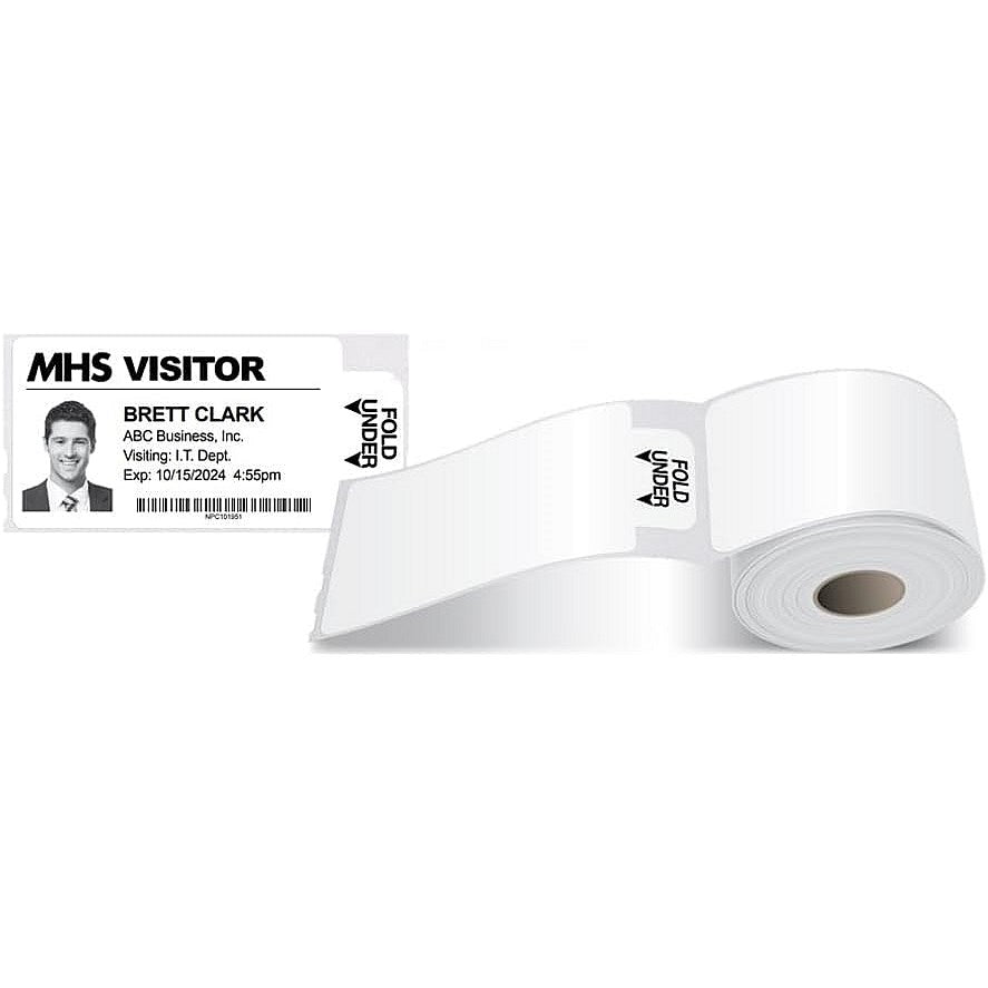 Avery Self-Adhesive Visitor Paper Badges Roll with Expiring Tabs 4851E-THR Easy2Order : AV15173