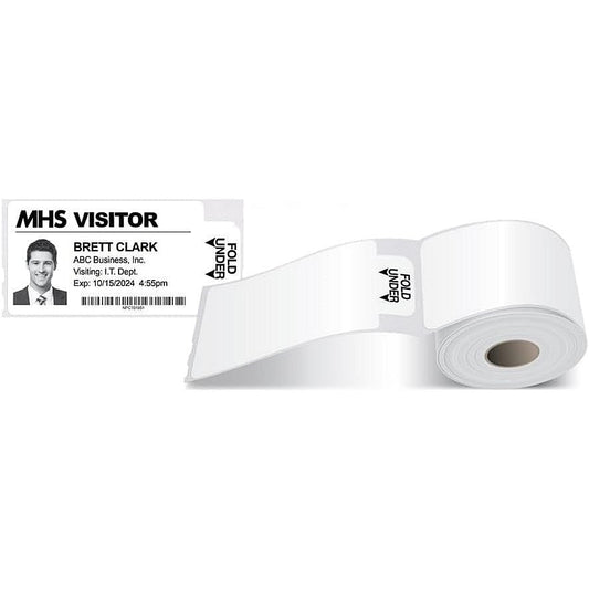Avery Self-Adhesive Visitor Paper Badges Roll with Expiring Tabs 4851E-THR Easy2Order : AV15173