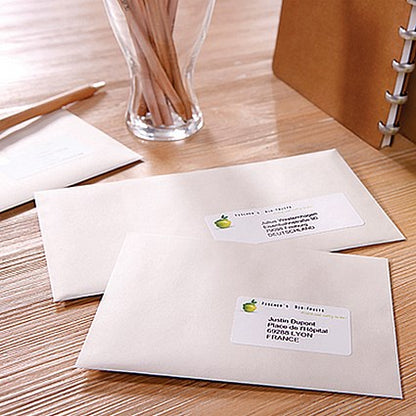 Avery LR7162-100 Recycled Laser Labels, 16 Per Sheet, 99.1 x 33.9mm, White, 1600 Labels