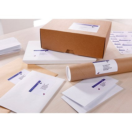 Avery J8168-100 Inkjet Labels, 2 Per Sheet, 199.6x143.5mm, White, 200 Labels