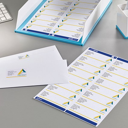 Avery L7162-100 Laser Labels, 16 Per Sheet, 99.1x33.9mm, White, 1600 Labels