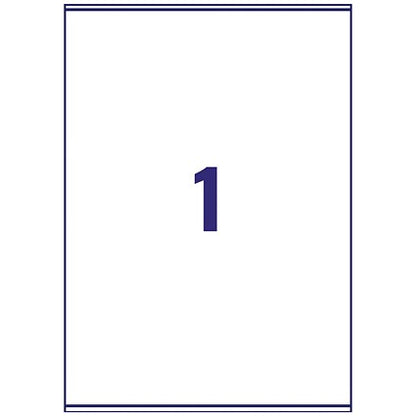 Avery L7167-100 Laser Labels, 1 Per Sheet, 199.6x289.1mm, White, 100 Labels