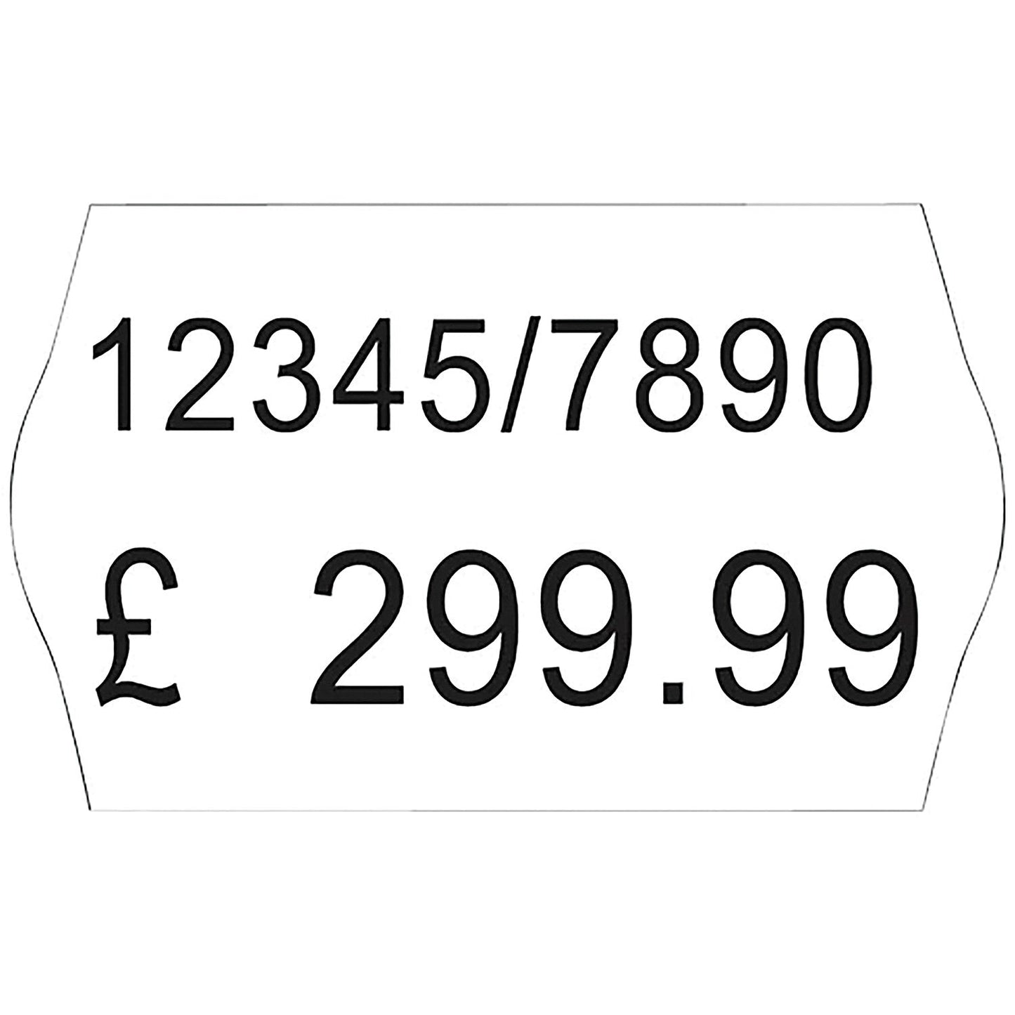 Avery Dennison Labels for Labelling Gun, 2-Line, Removable, White, 16x26mm, 1200 per Roll, Pack of 10 Easy2Order : AVWR1626