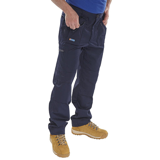 Beeswift Action Work Trousers, Navy Blue, 34S