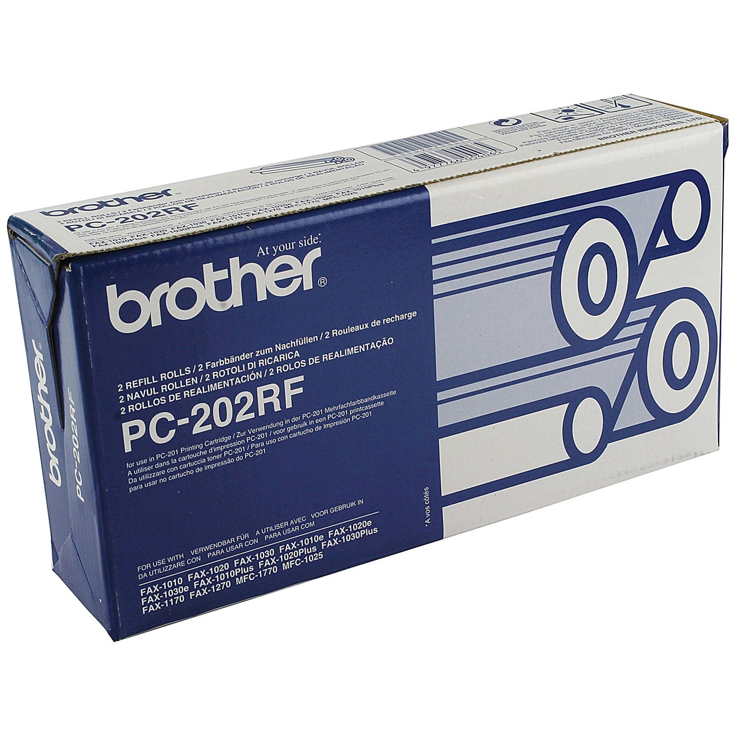 Brother PC-202RF Thermal Transfer Ribbon Refill Black (Pack of 2) PC202RF