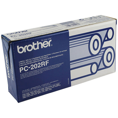 Brother PC-202RF Thermal Transfer Ribbon Refill Black (Pack of 2) PC202RF