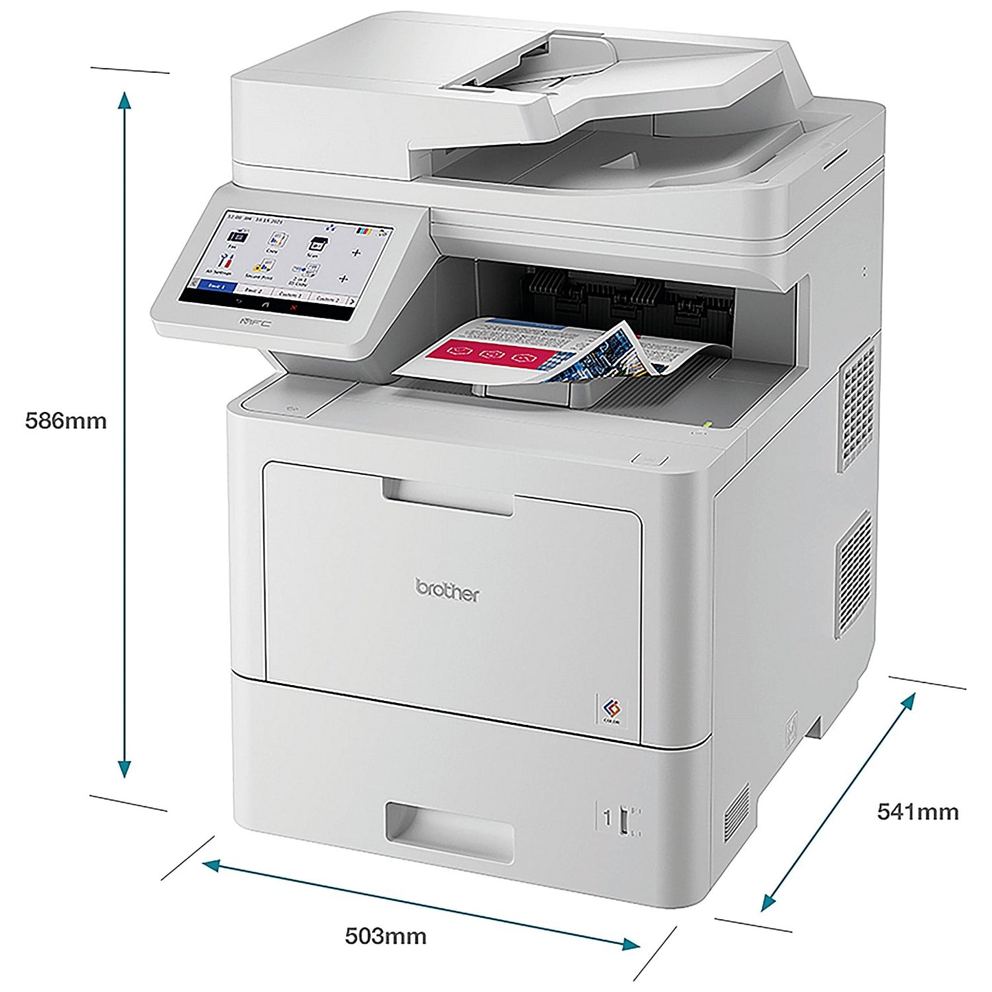 Brother MFC-L9630CDN A4 Wired All-In-One Colour Laser Printer, White
