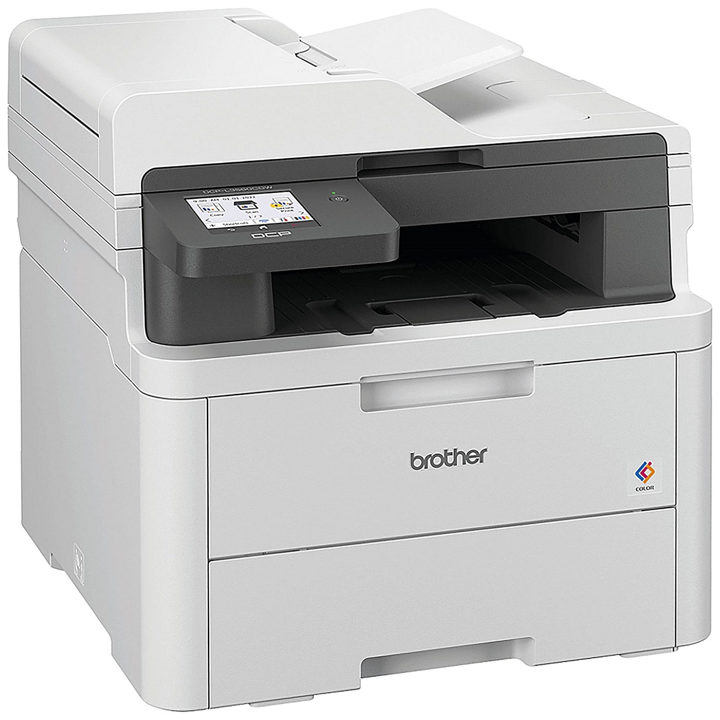 Brother DCP-L3560CDW A4 Wireless 3-In-1 Colour Laser Printer, White