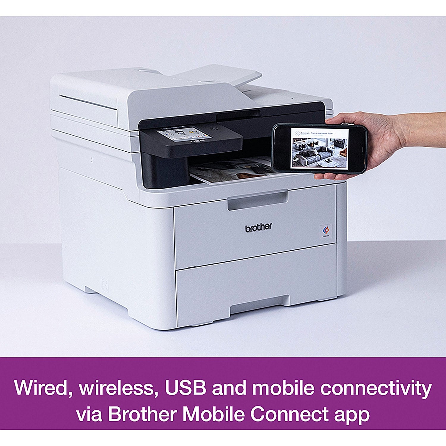Brother DCP-L3560CDW A4 Wireless 3-In-1 Colour Laser Printer, White