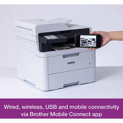 Brother DCP-L3560CDW A4 Wireless 3-In-1 Colour Laser Printer, White
