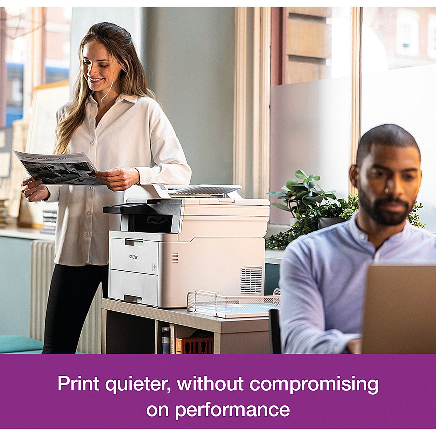 Brother MFC-L3740CDW A4 Wireless All-In-One Colour Laser Printer, White