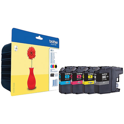Brother LC121 Inkjet Cartridge Value Pack - Black, Cyan, Magenta and Yellow (4 Cartridges)