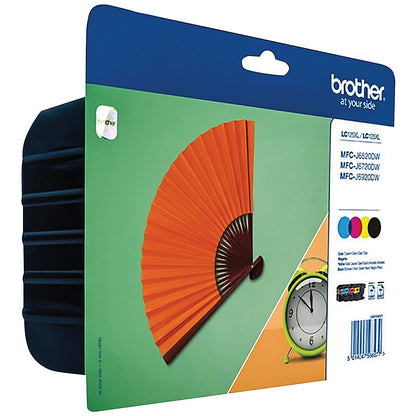 Brother LC129XLVALBP High Yield Inkjet Cartridge Value Pack - Black, Cyan, Magenta and Yellow (4 Cartridges)