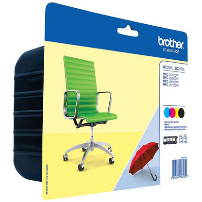 Brother LC229XL High Yield Inkjet Cartridge Value Pack - Black, Cyan, Magenta and Yellow (4 Cartridges)