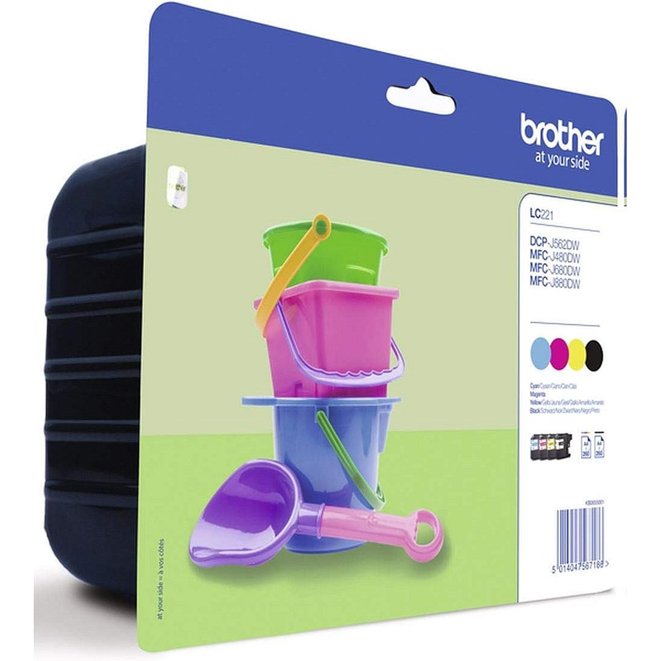 Brother LC221 Inkjet Cartridge CMYK Multipack LC221VALBP