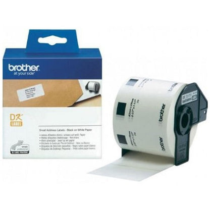 Brother DK- 11209 Small Address Paper Labels, Black on White, 29x62mm, 800 Labels Per Roll