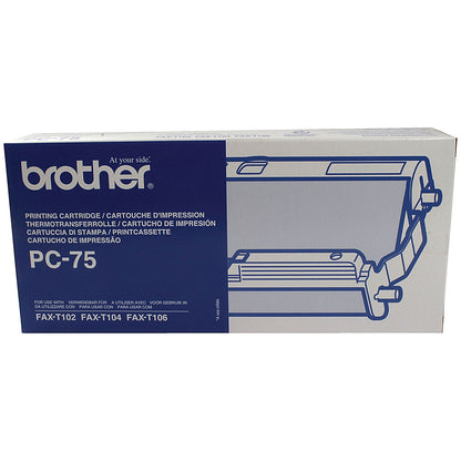 Brother PC75 Black Ribbon Cassette Cartridge
