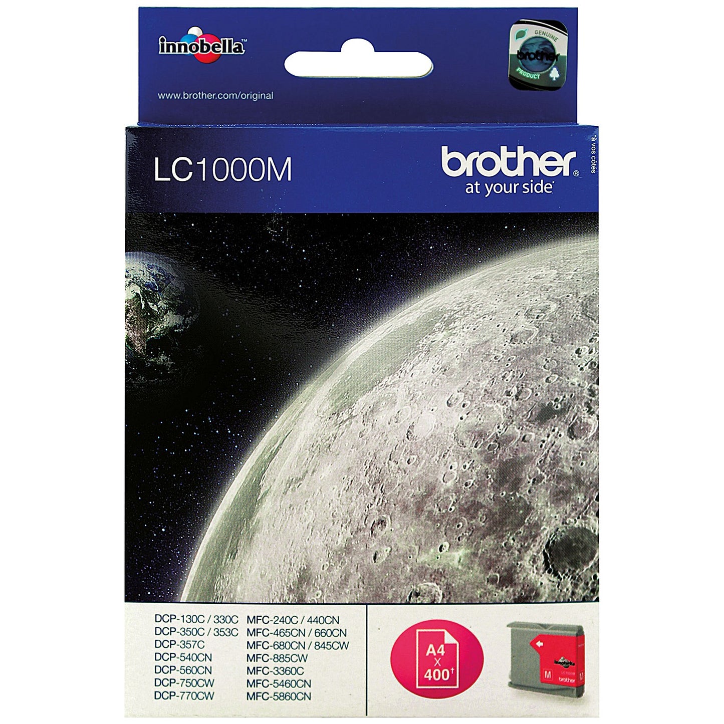 Brother LC1000M Inkjet Cartridge Magenta LC1000M