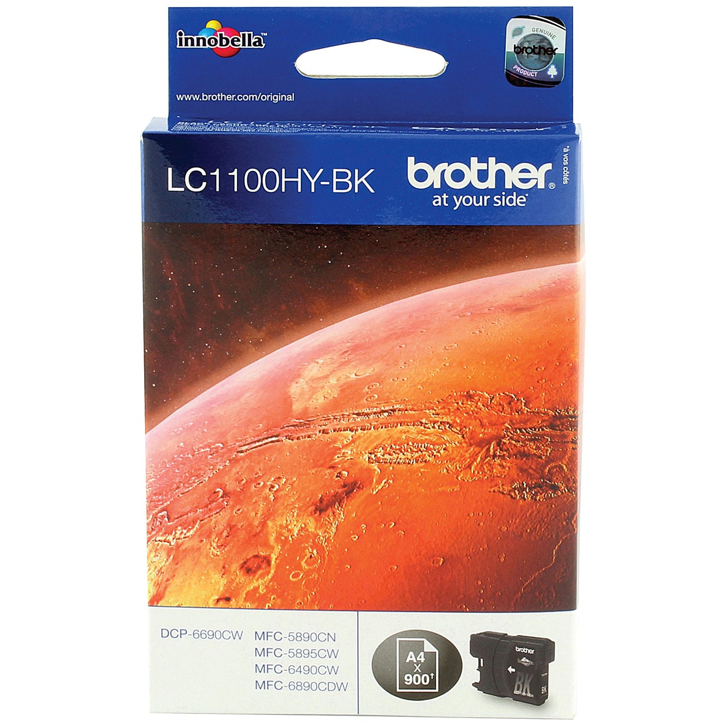 Brother LC1100HYBK Black High Yield Inkjet Cartridge