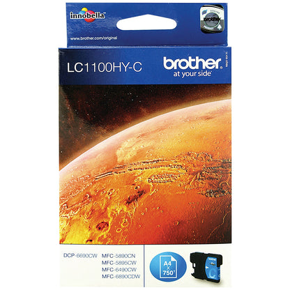 Brother LC1100HYC Cyan High Yield Inkjet Cartridge