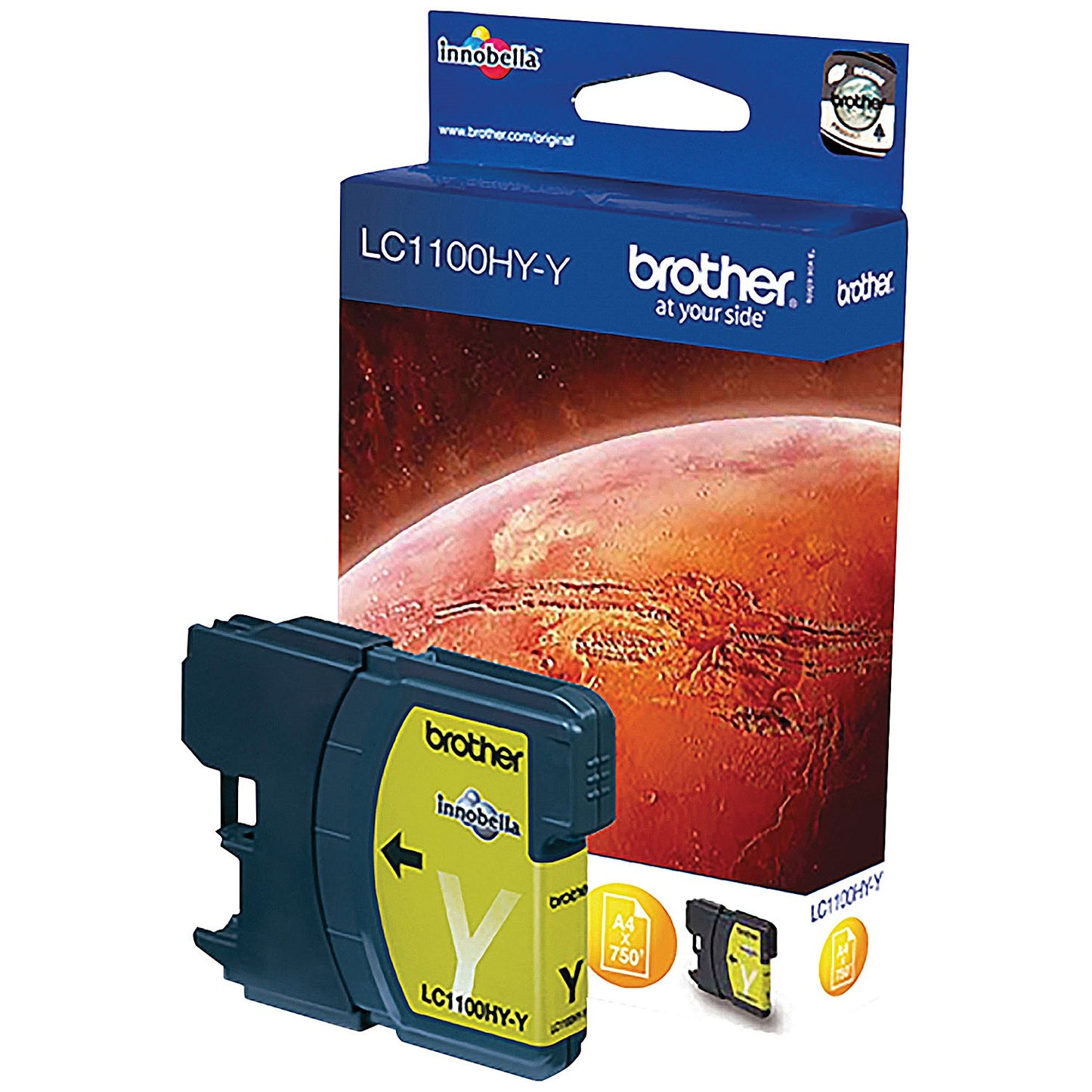 Brother LC1100HYY Yellow High Yield Inkjet Cartridge