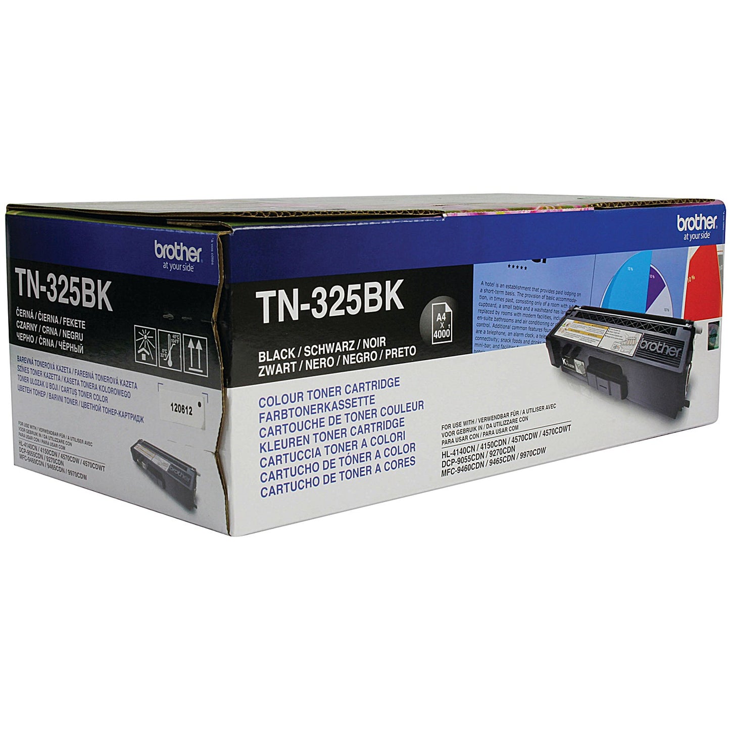 Brother TN325BK Black Laser Toner Cartridge