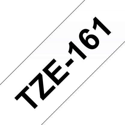 Brother P-Touch TZe-161 Label Tape, Black on Clear, 36mmx8m