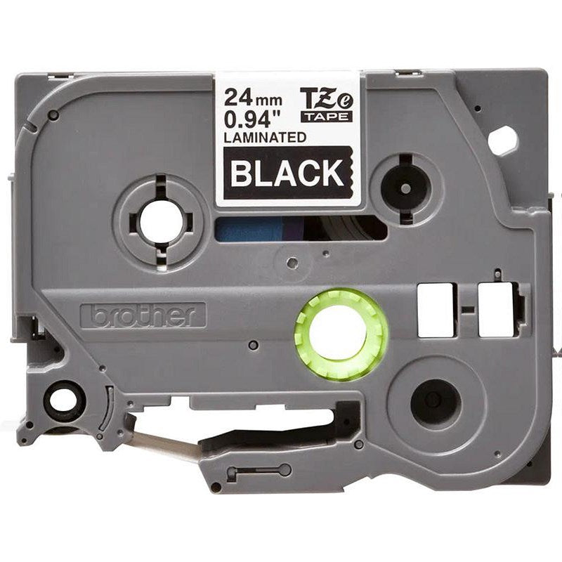 Brother P-Touch TZe-355 Label Tape, White on Black, 24mmx8m