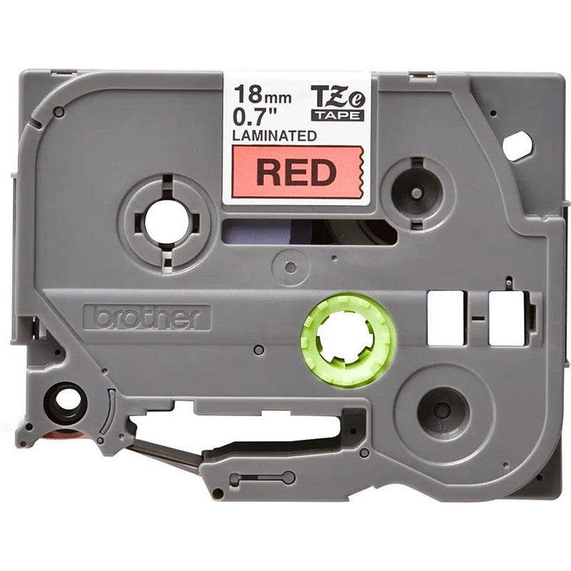 Brother P-Touch TZe-441 Label Tape, Black on Red, 18mmx8m