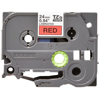 Brother P-Touch TZe-451 Label Tape, Black on Red, 24mmx8m