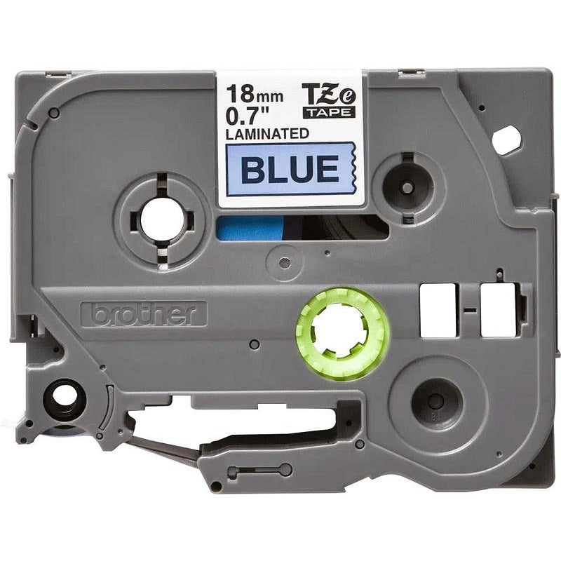 Brother P-Touch TZe-541 Label Tape, Black on Blue, 18mmx8m