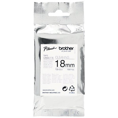 Brother TZe-CL4 Head Cleaning Tape Cassette, 18mm, 100 Uses