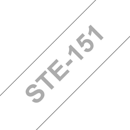 Brother P-Touch STe-151 Stencil Tape, Black on Clear, 24mmx3m