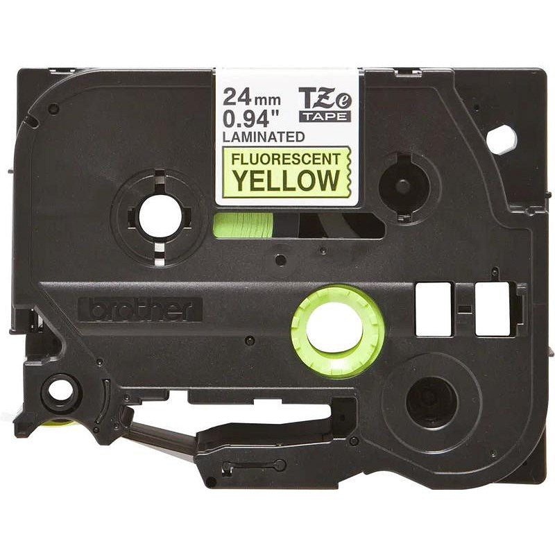 Brother P-Touch TZe-C51 Label Tape, Black on Yellow, 24mmx5m