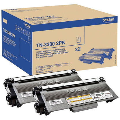 Brother TN-3380TWIN Toner Cartridge HY Black Twinpack TN3380TWIN