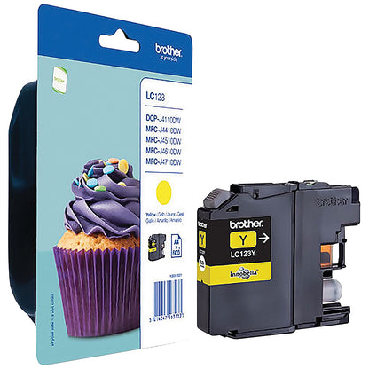 Brother LC123Y Yellow Inkjet Cartridge