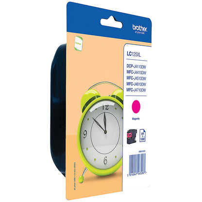 Brother LC125XLM Magenta High Yield Inkjet Cartridge