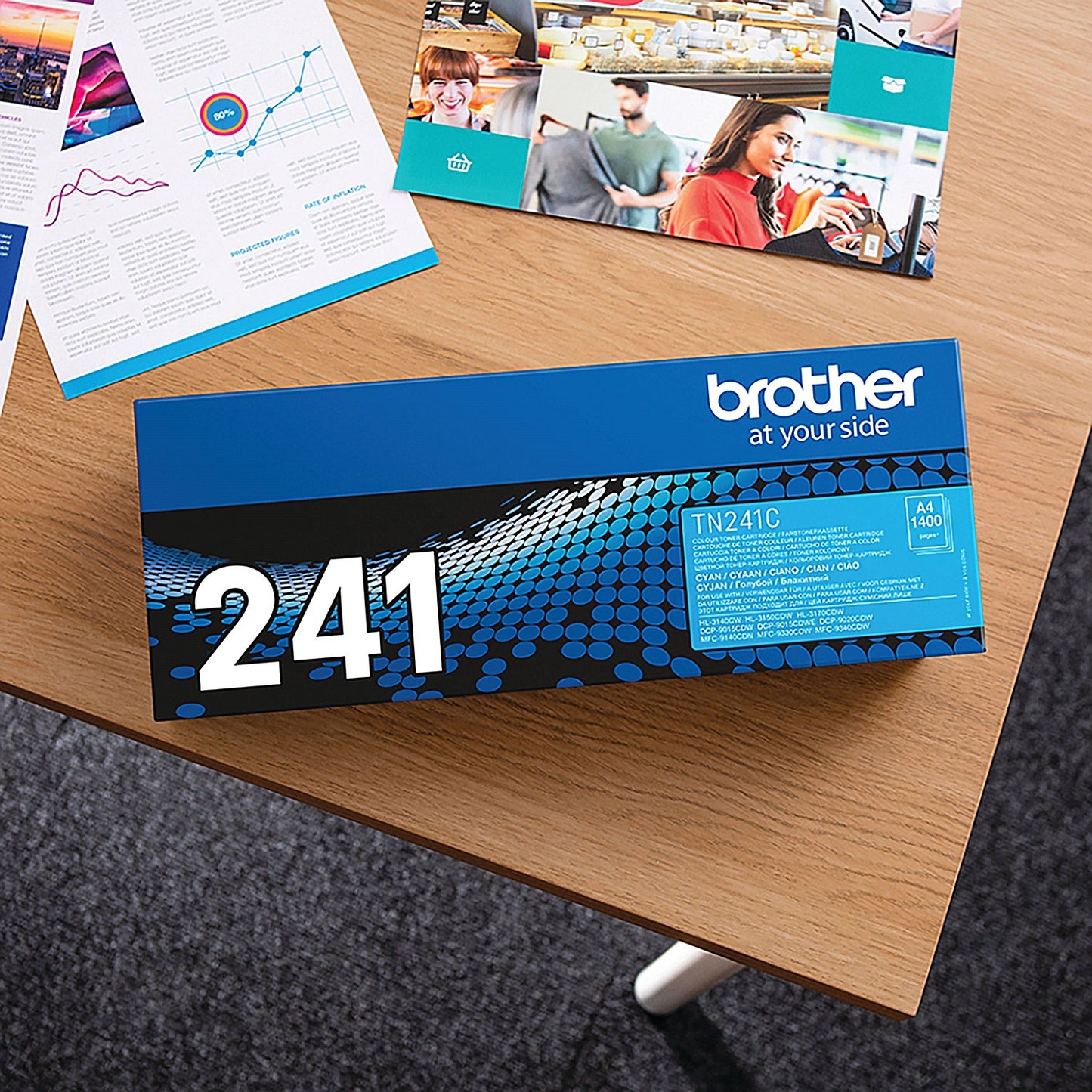 Brother TN241C Cyan Laser Toner Cartridge