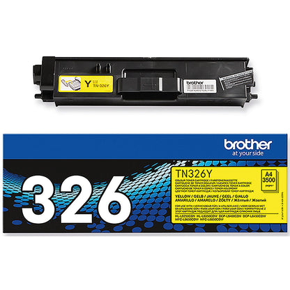 Brother TN326Y Yellow High Yield Laser Toner Cartridge